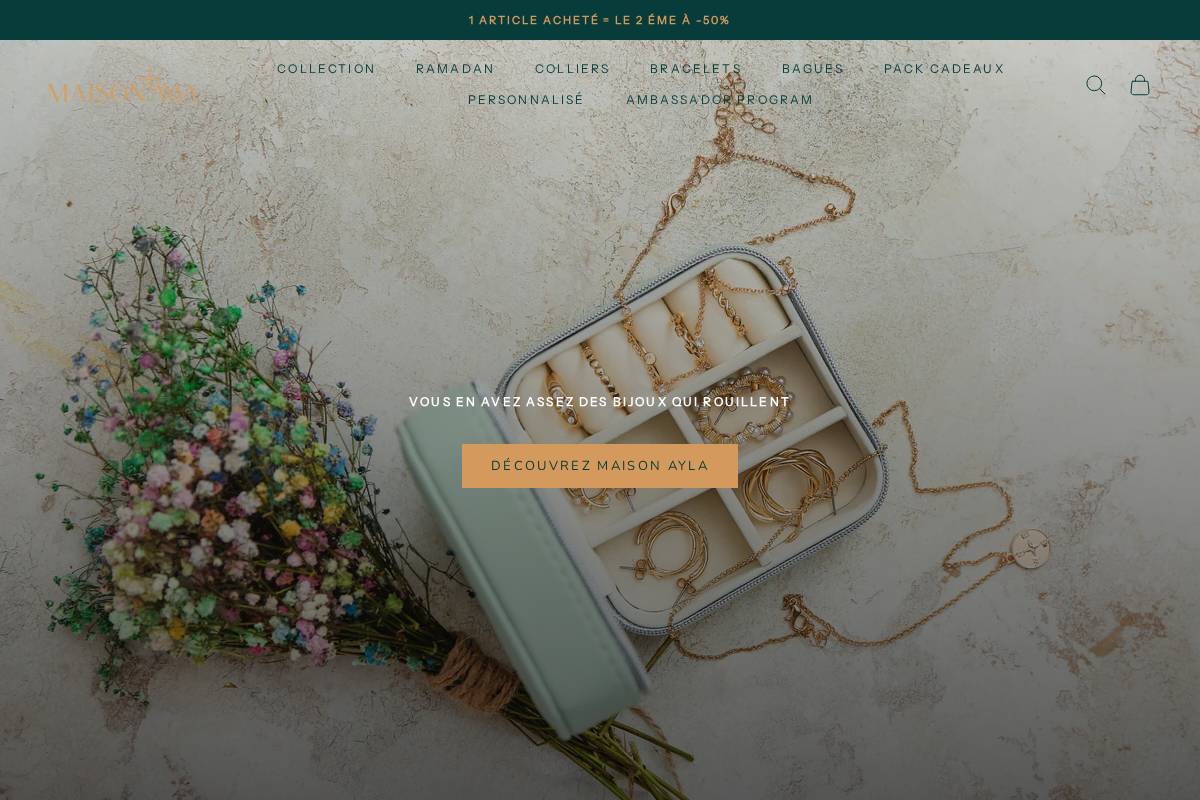 maisonayla.ma homepage screenshot