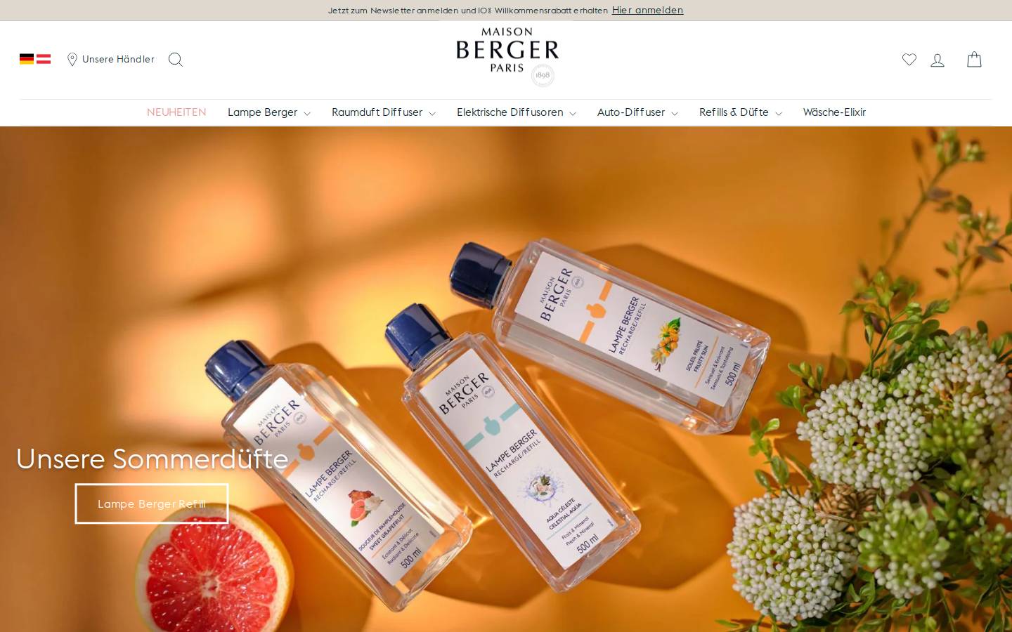 maisonberger.de homepage screenshot