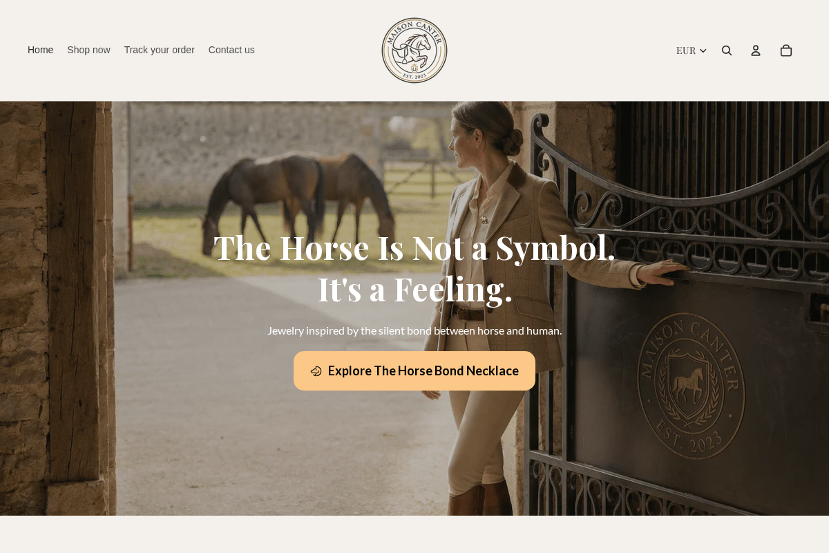 Maison Canter homepage screenshot