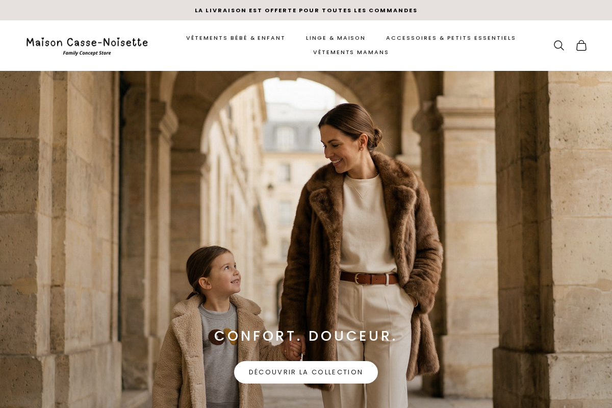 Maisoncassenoisette homepage screenshot