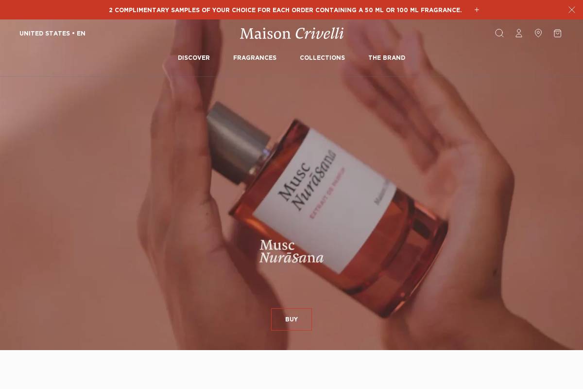maisoncrivelli.com homepage screenshot