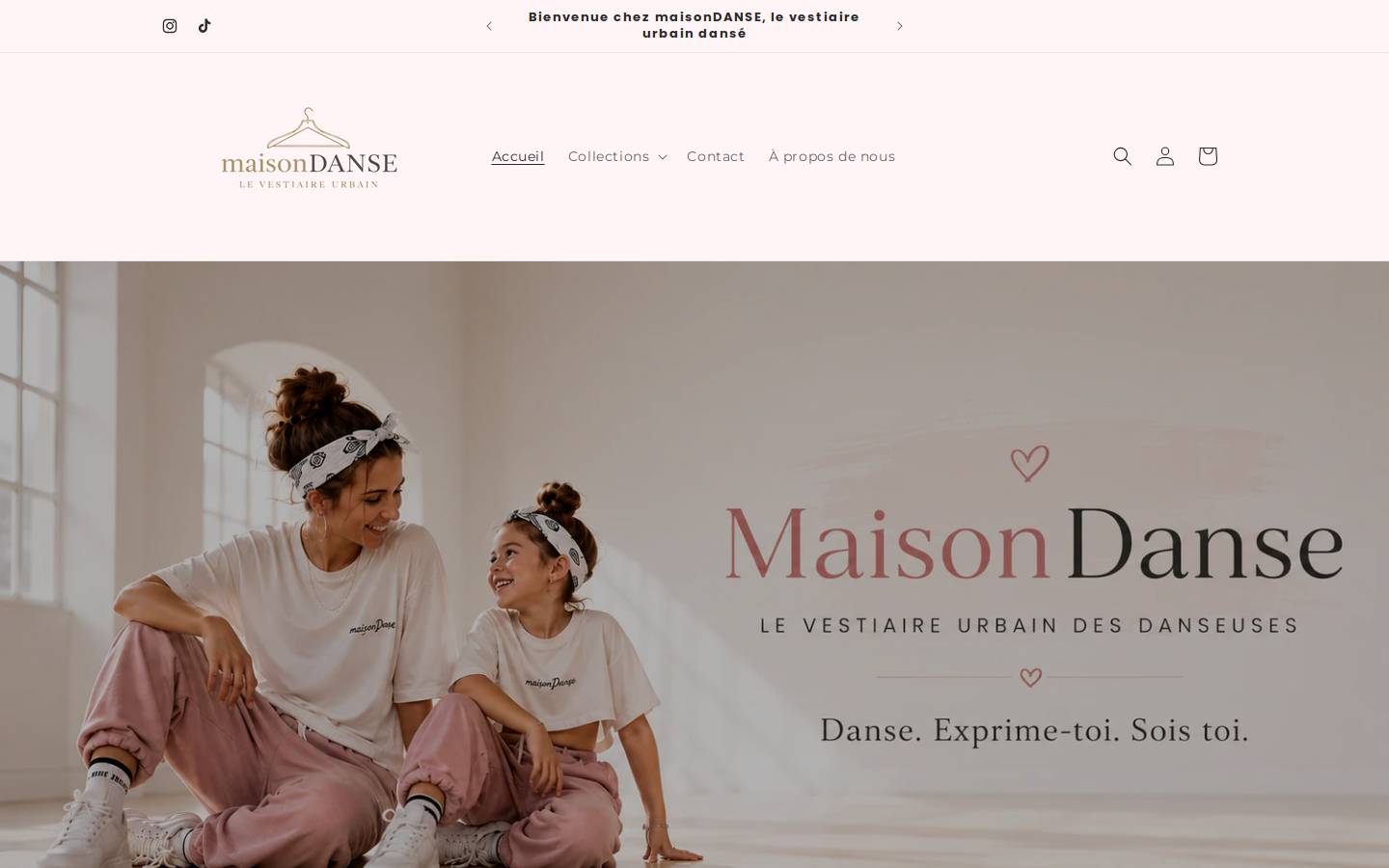 maisondanse.com homepage screenshot