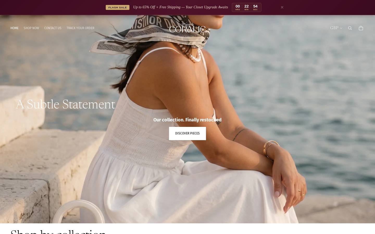 maisondecoralie.com homepage screenshot