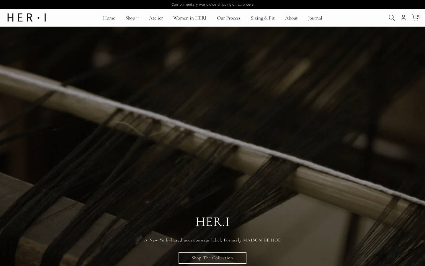 maisondehoe.com homepage screenshot