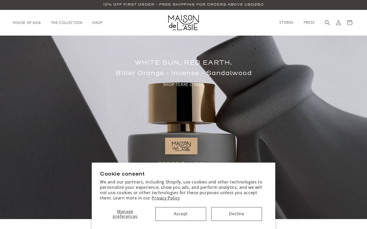 maisondelasie.sg homepage screenshot