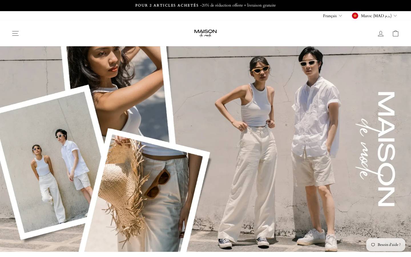 maisondemode.ma homepage screenshot