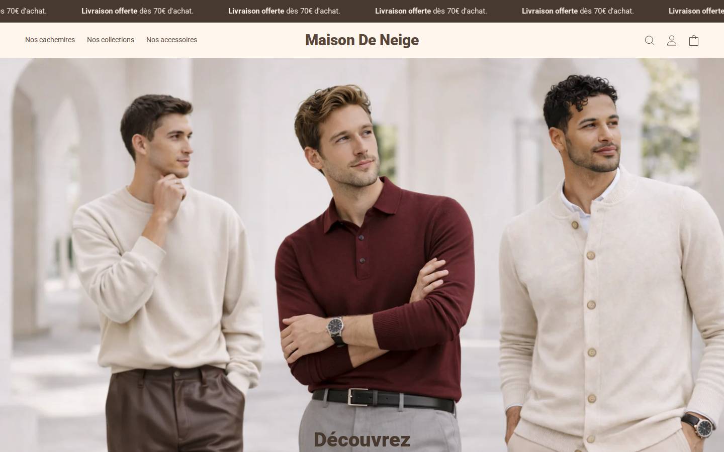 maisondeneige.shop homepage screenshot