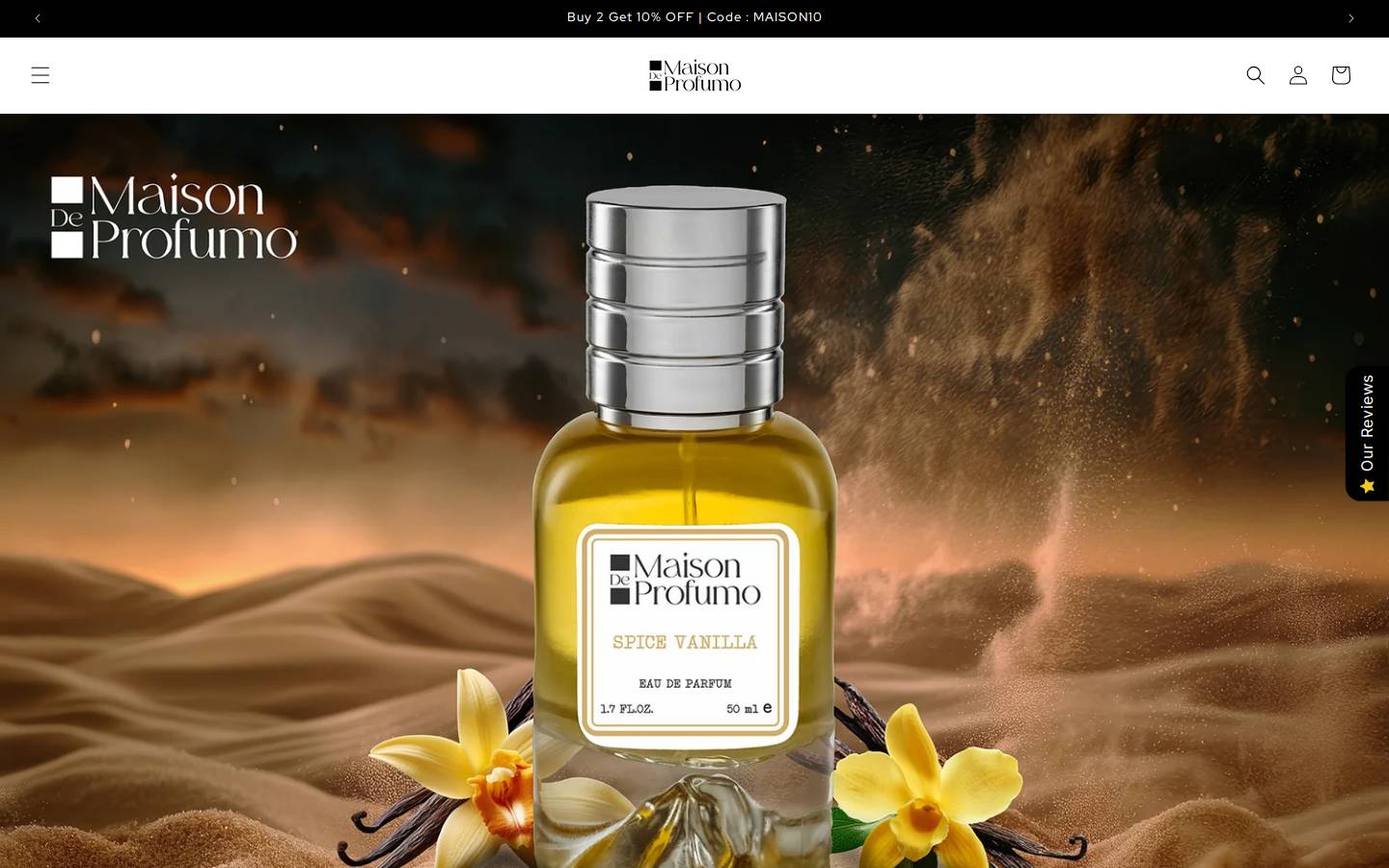 maisondeprofumo.com homepage screenshot