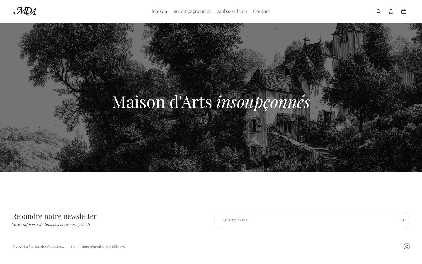 maisondesaudacieux.fr homepage screenshot