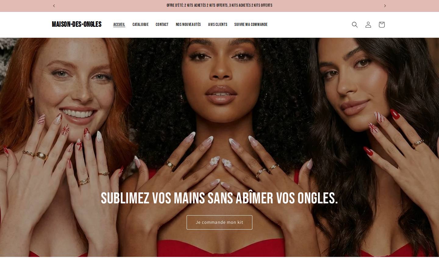 maisondesongles.com homepage screenshot
