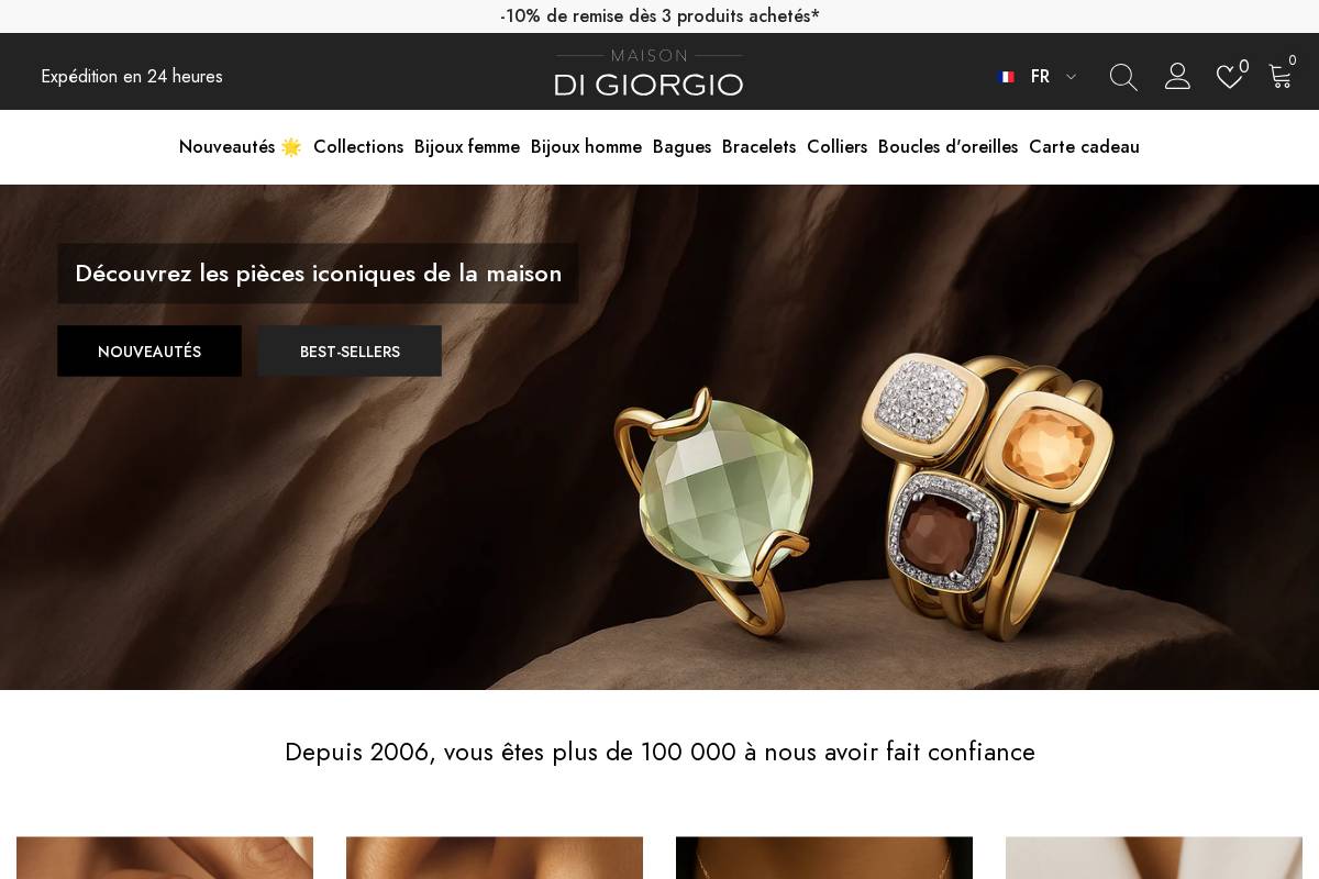 maisondigiorgio.paris homepage screenshot