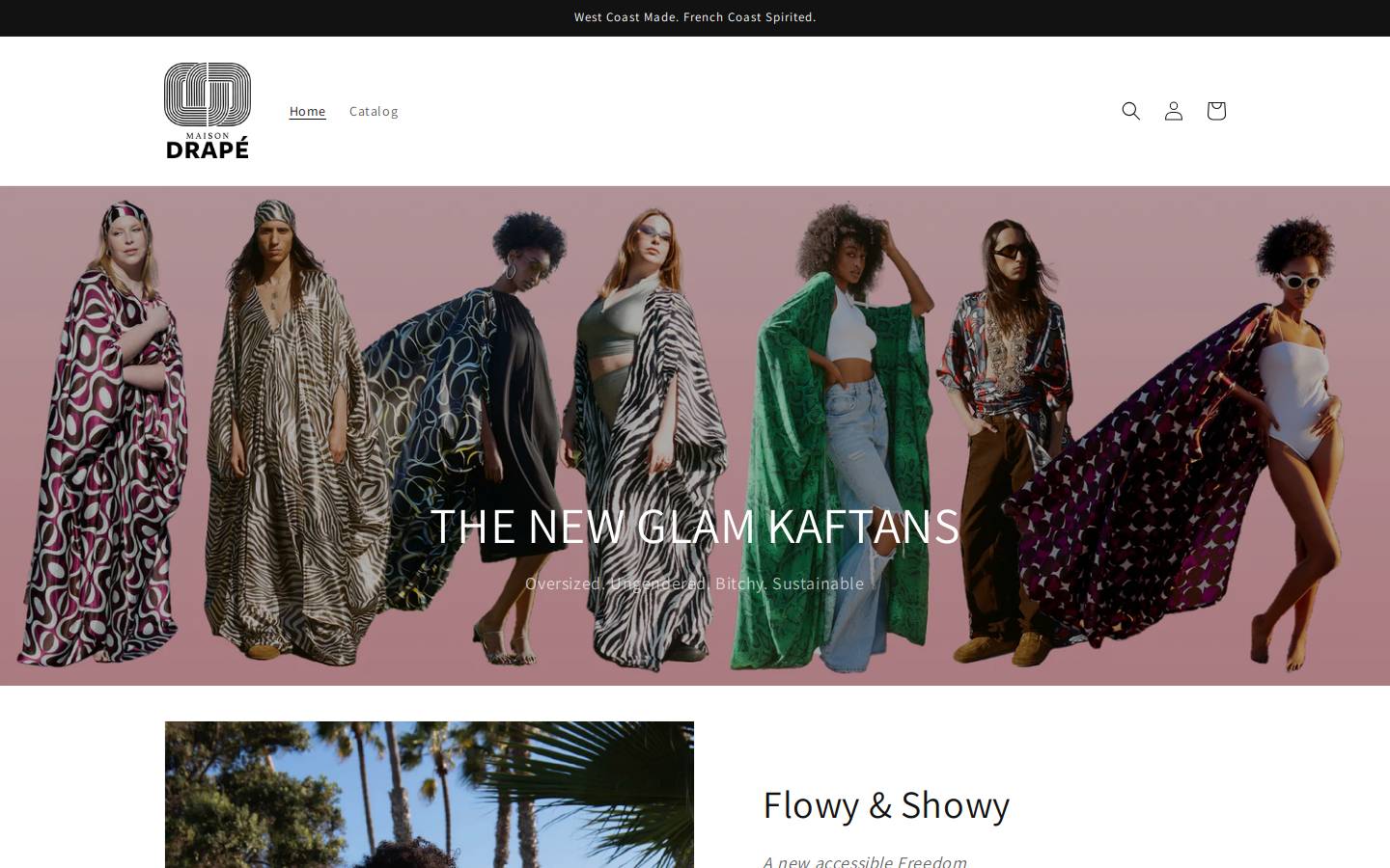 maisondrape.com homepage screenshot