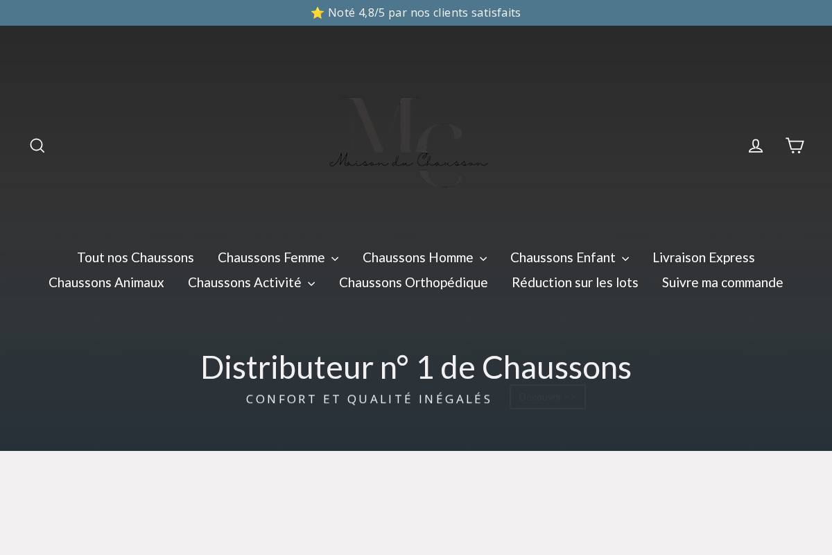 Maisonduchausson homepage screenshot