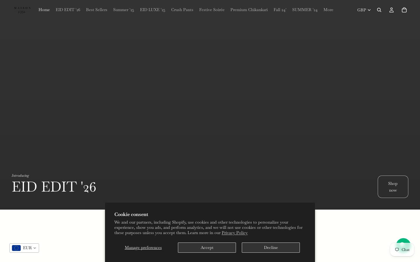 maisondumoda.com homepage screenshot