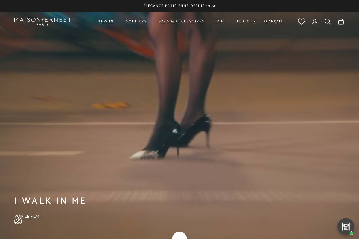 maisonernest.com homepage screenshot