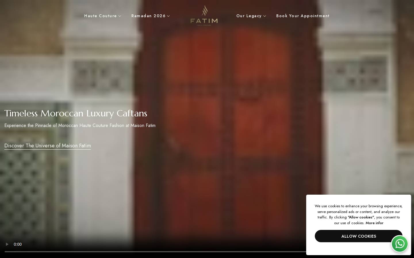 maisonfatim.com homepage screenshot