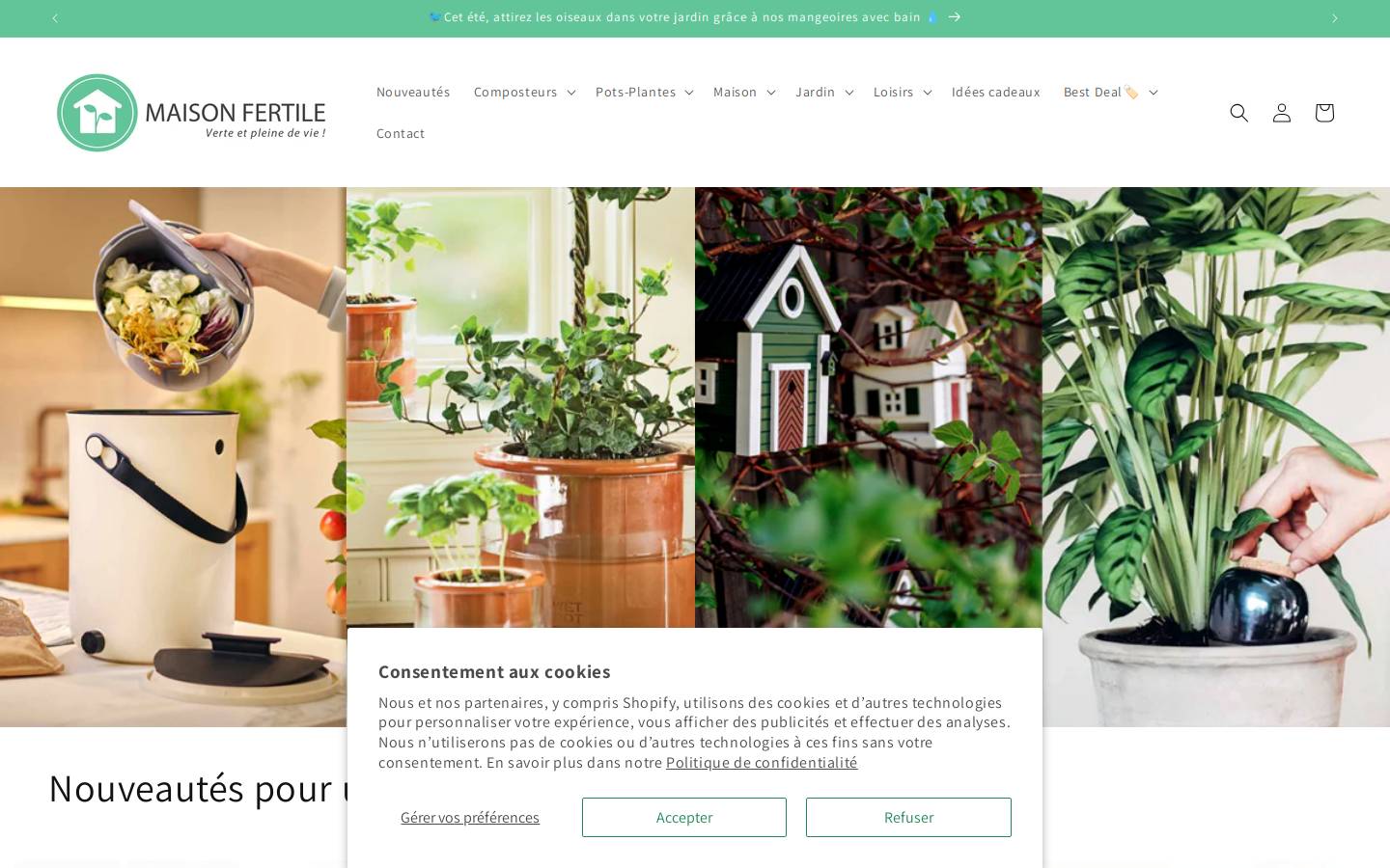 maisonfertile.com homepage screenshot