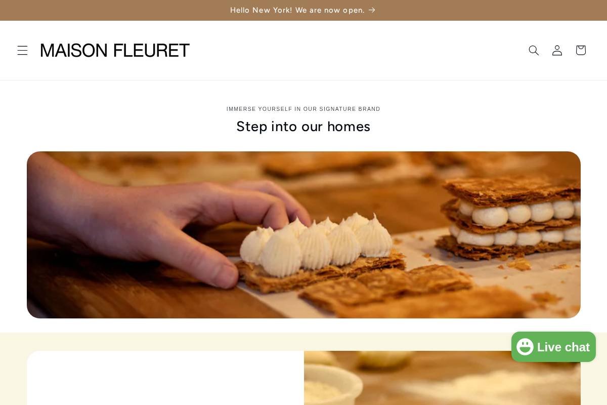 maisonfleuret.fr homepage screenshot