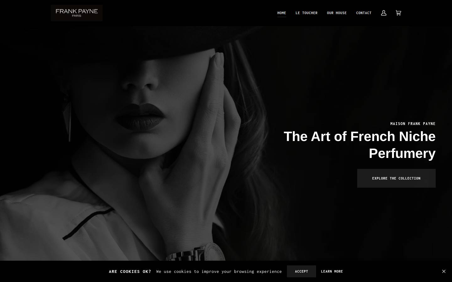 maisonfrankpayne.com homepage screenshot