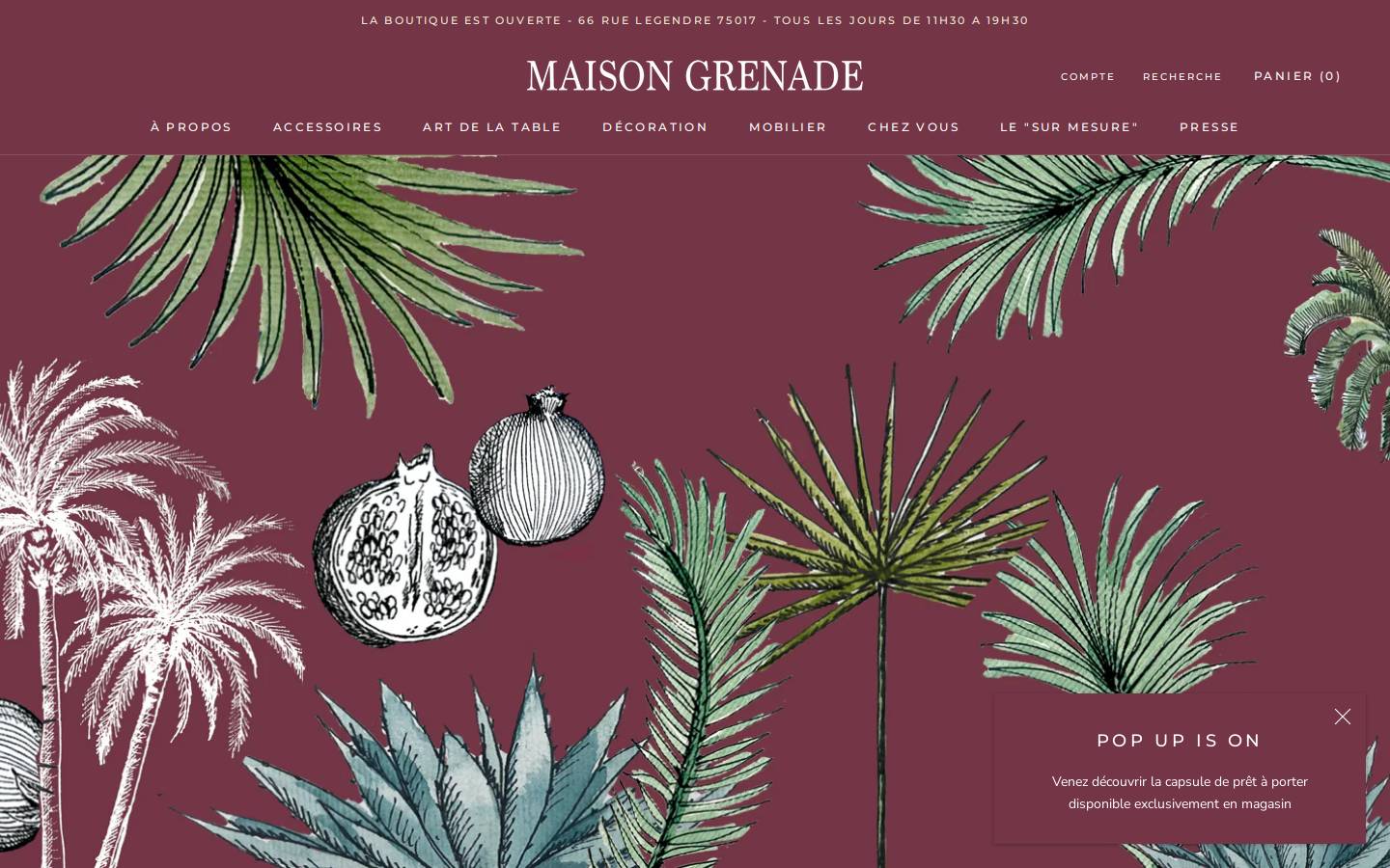 maisongrenade.com homepage screenshot