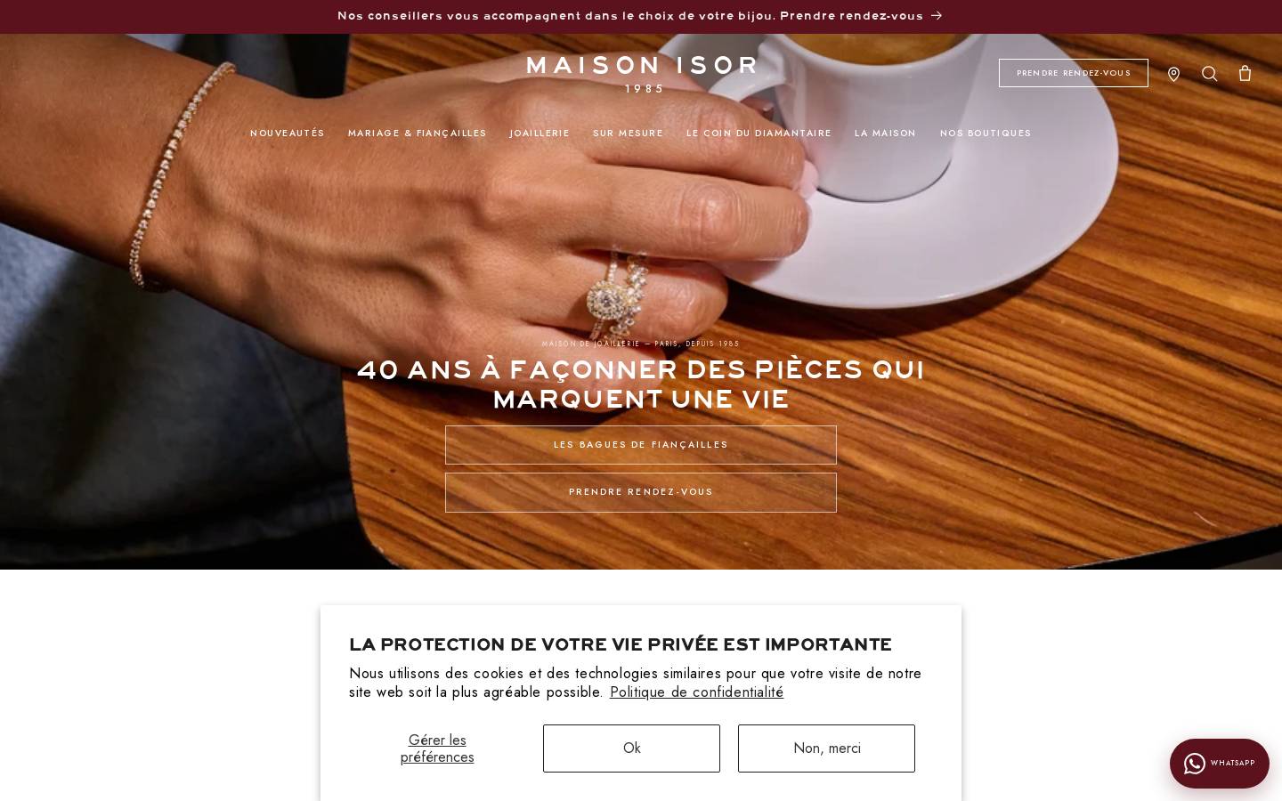 Maison Isor homepage screenshot