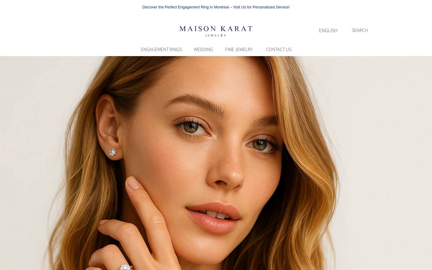 maisonkarat.com homepage screenshot