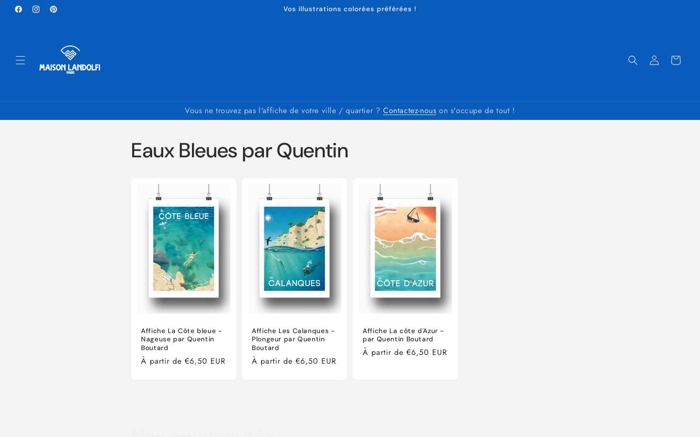 maisonlandolfi-pro.com homepage screenshot