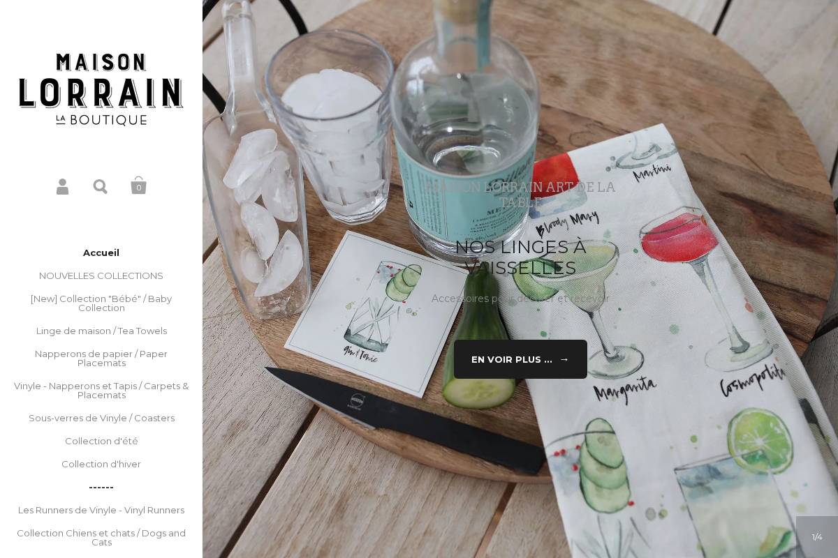 maisonlorrain.com homepage screenshot
