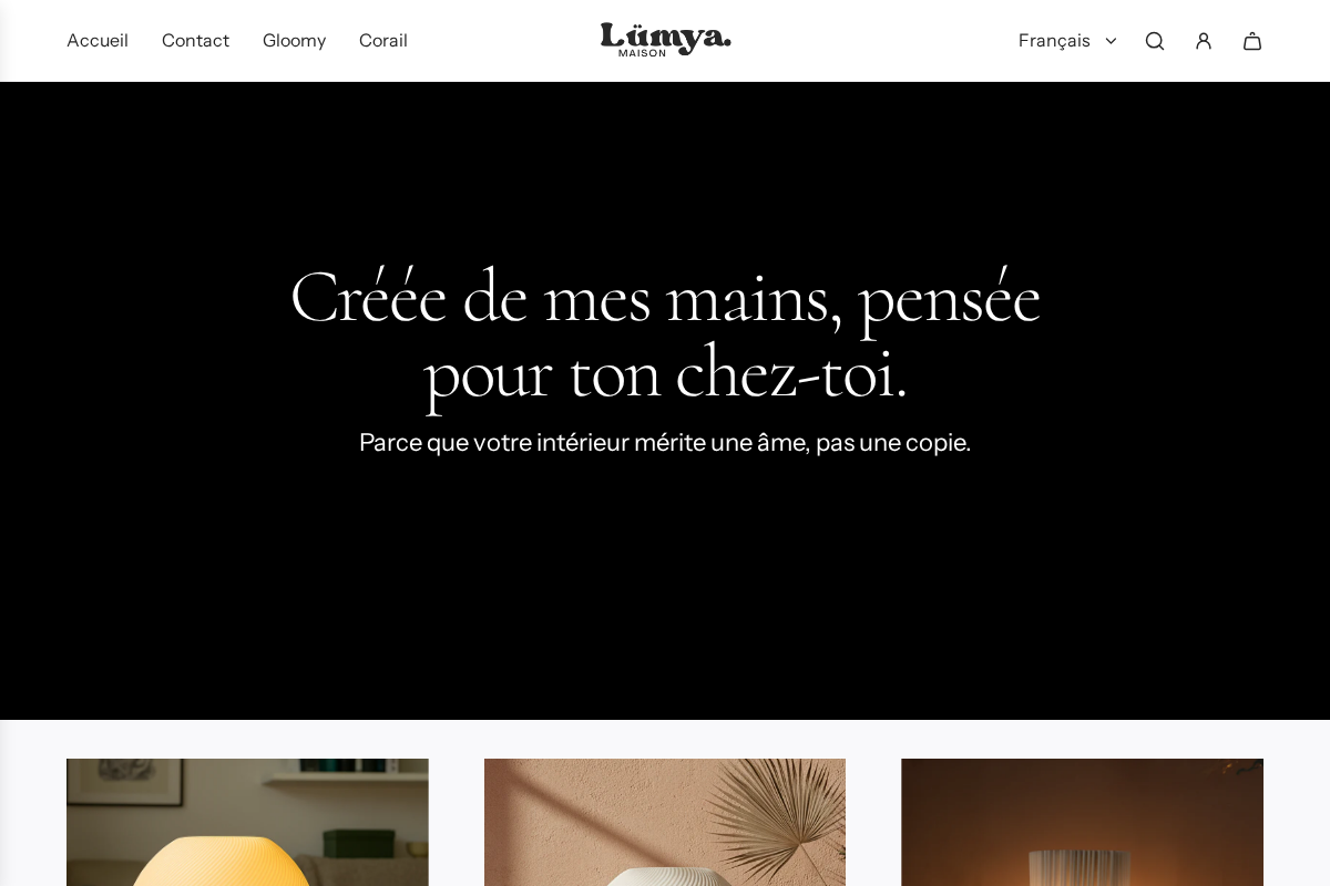 maisonlumya.com homepage screenshot