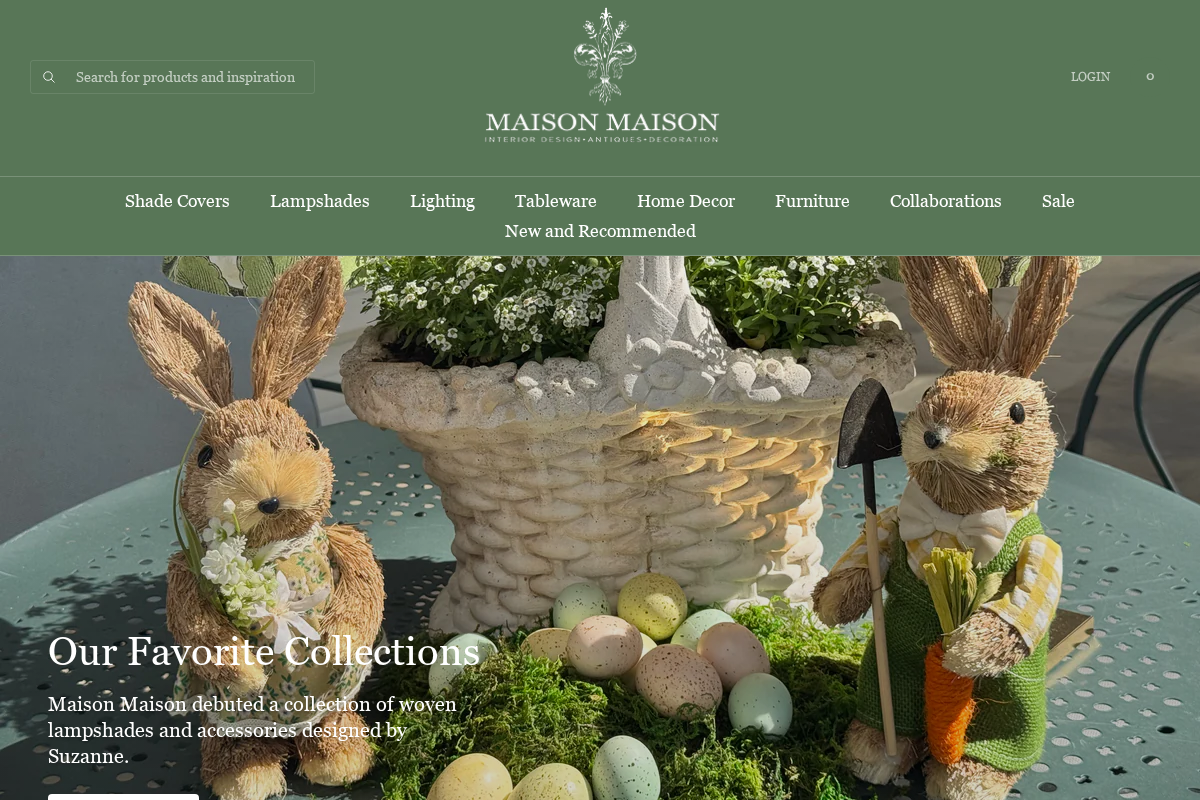 maisonmaisondesign.com homepage screenshot