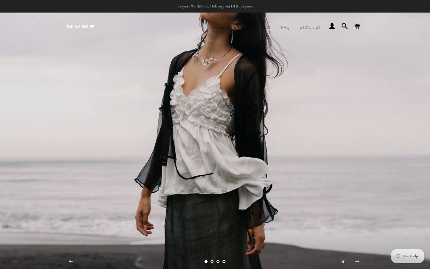 maisonmume.com homepage screenshot