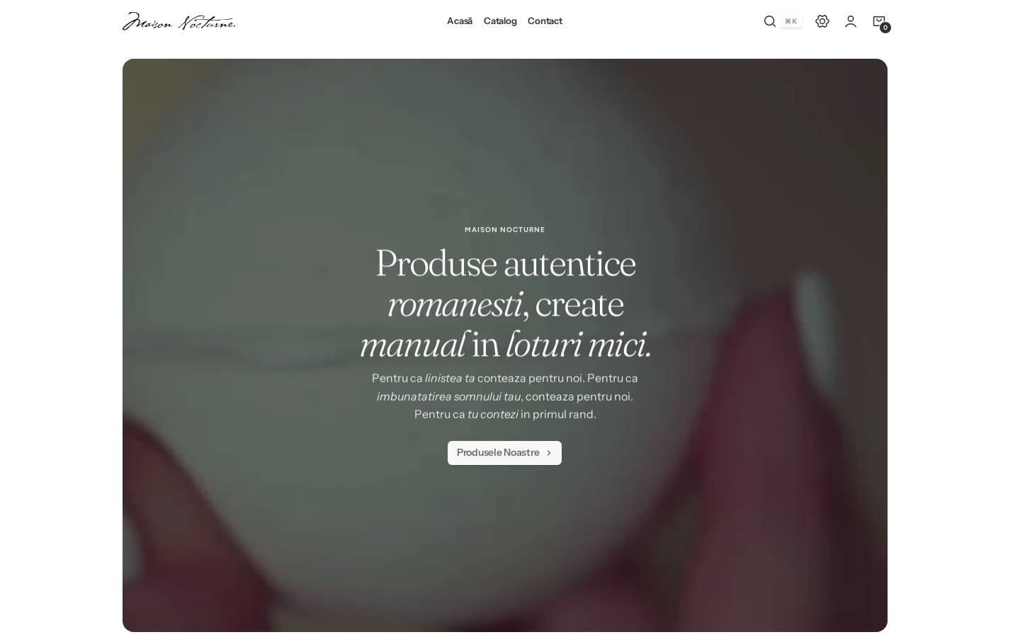 maisonnocturne.com homepage screenshot