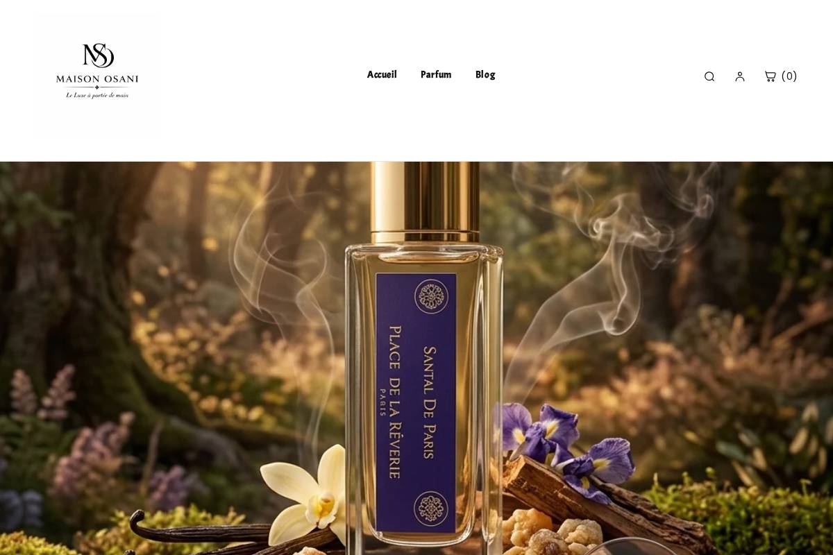 maisonosani.fr homepage screenshot