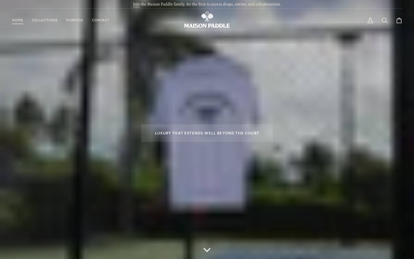 maisonpaddle.com homepage screenshot