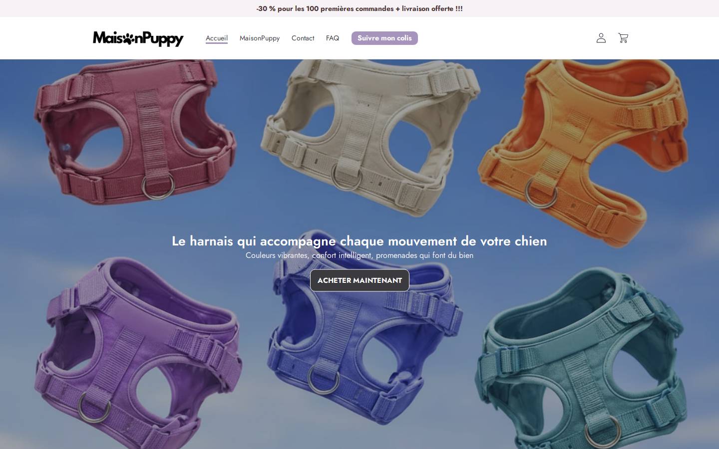maisonpuppy.com homepage screenshot