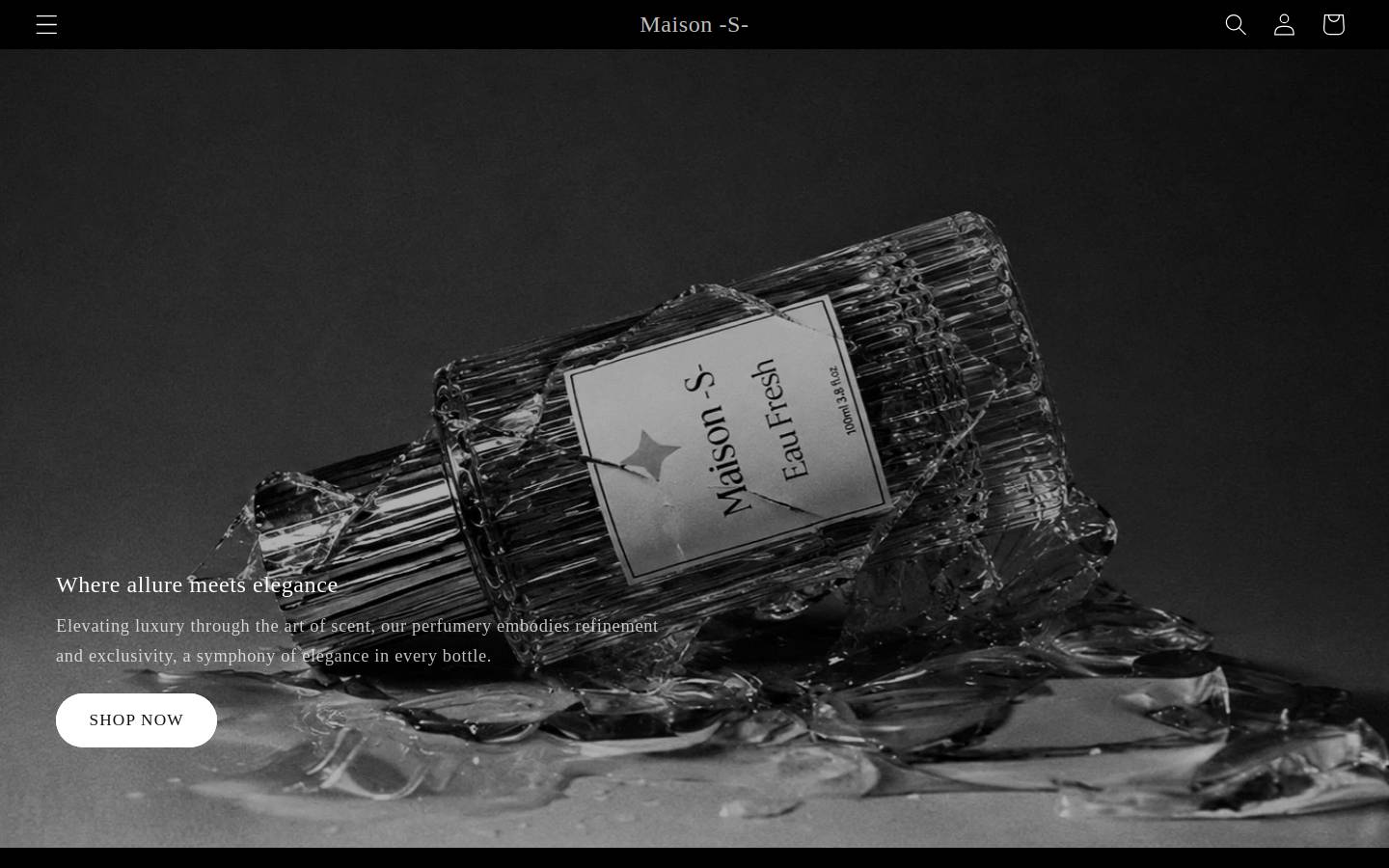maisonsfragrances.com homepage screenshot
