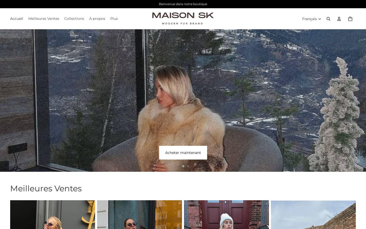 maisonsk.ch homepage screenshot