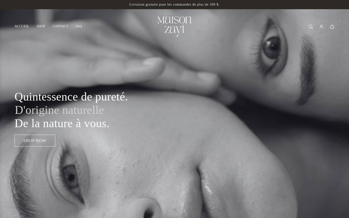 maisonzayt.com homepage screenshot