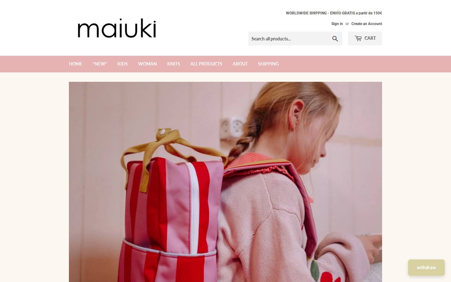 maiuki.com homepage screenshot