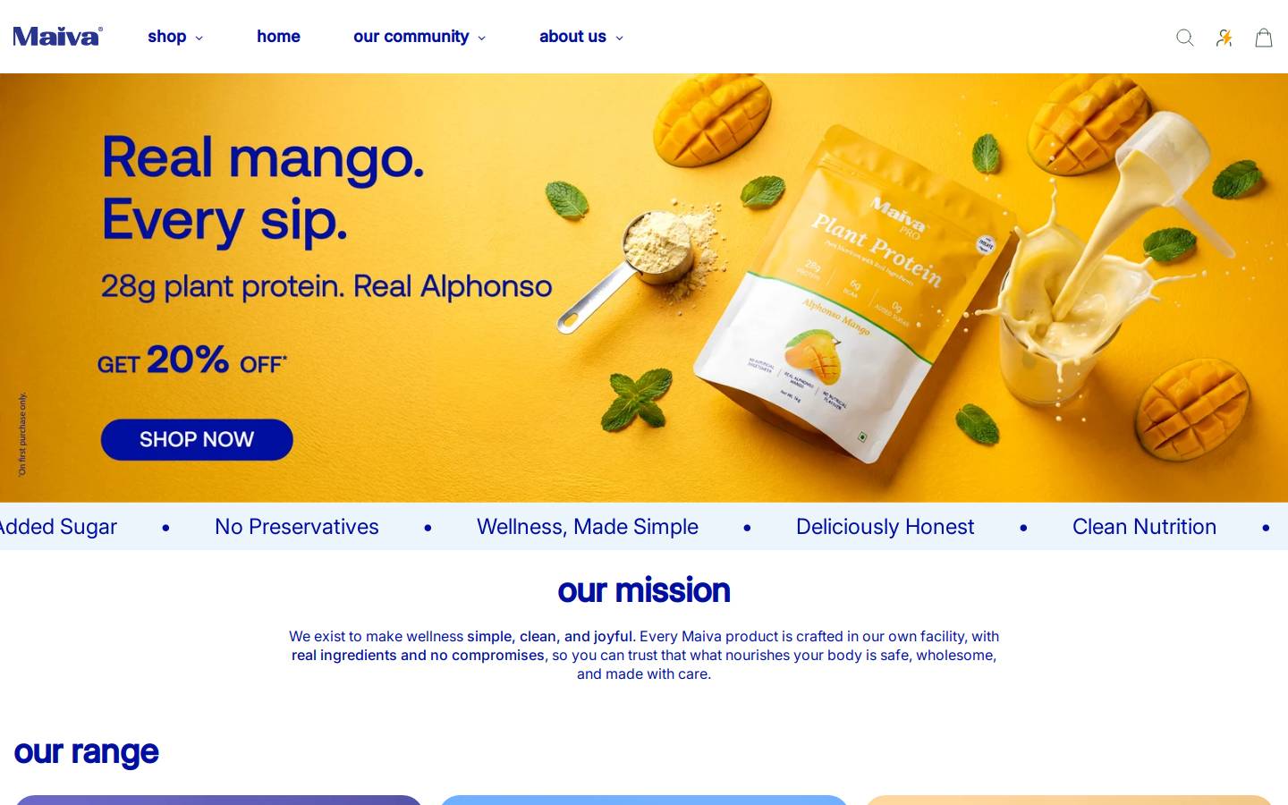 maiva.co homepage screenshot