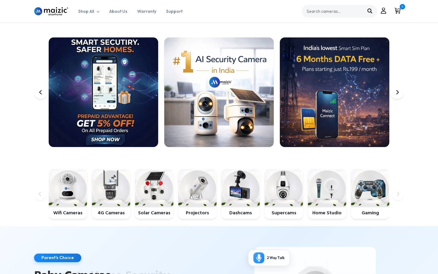 maizic.com homepage screenshot