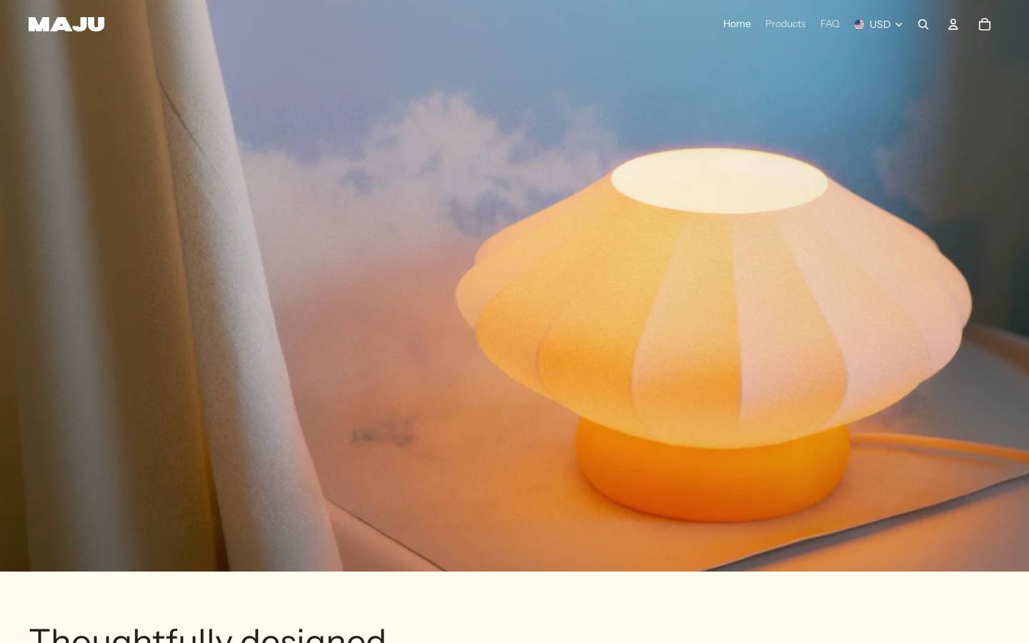 maju.design homepage screenshot