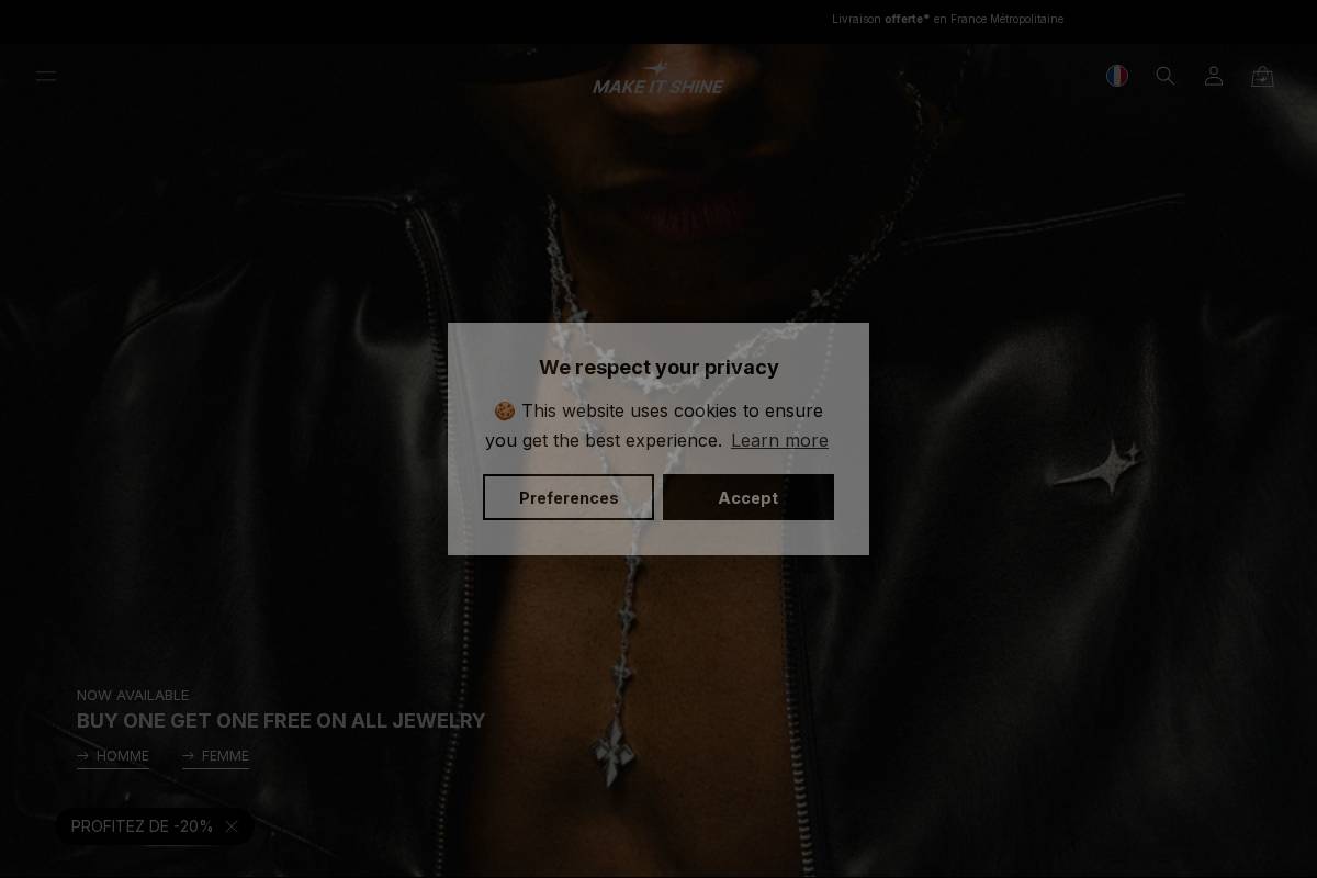 Make It Shine homepage screenshot