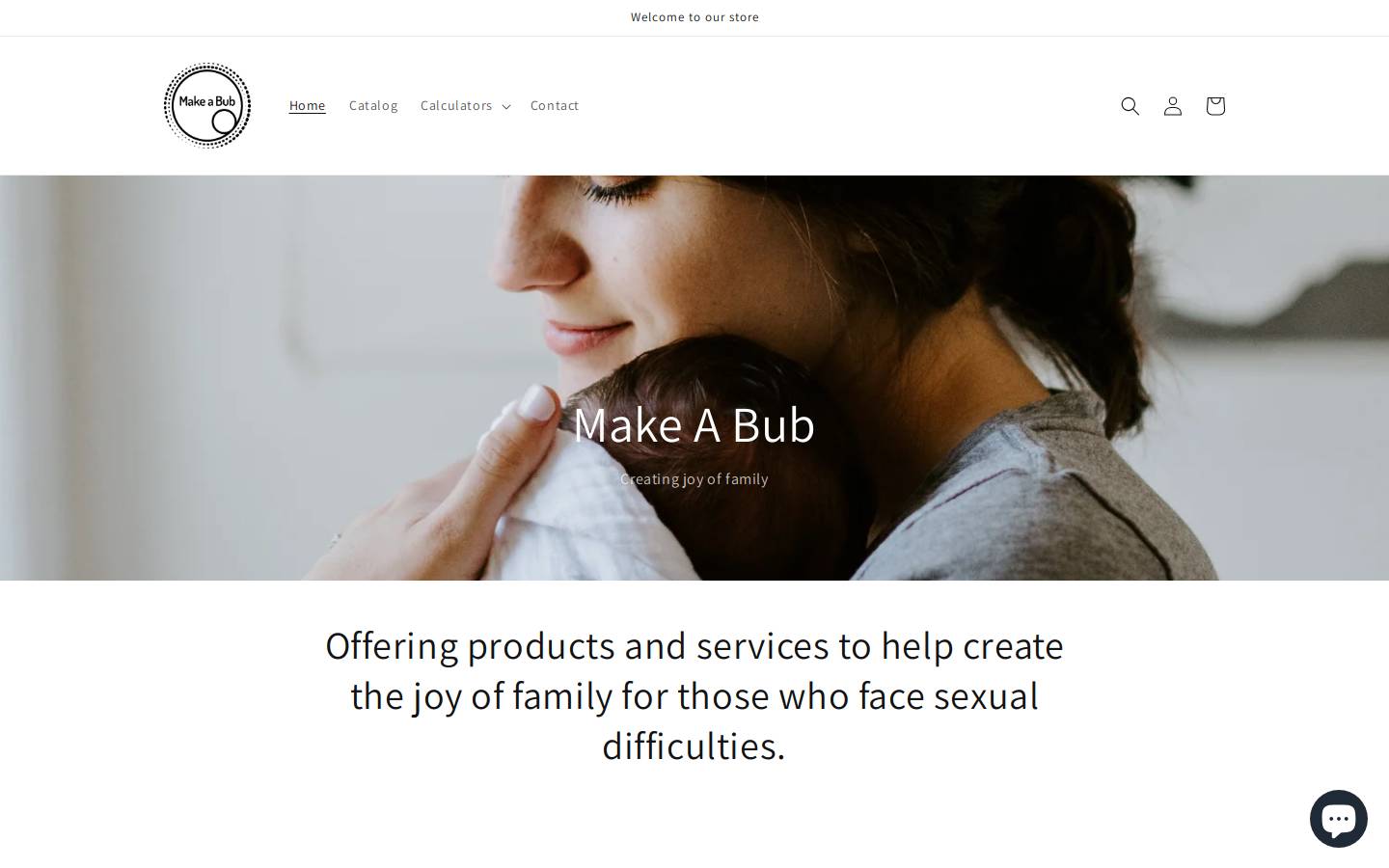 makeabub.com.au homepage screenshot