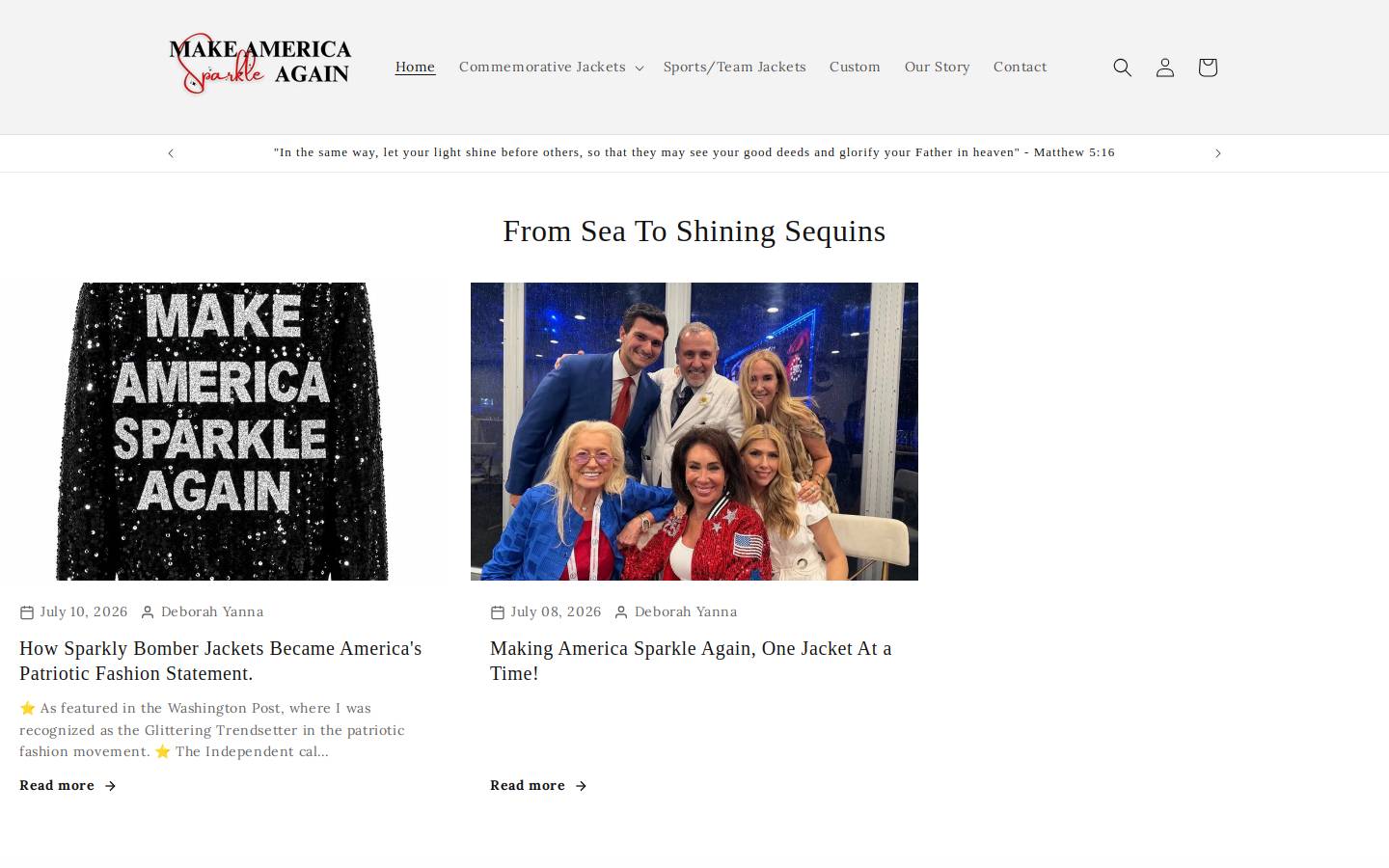 makeamericasparkleagain.com homepage screenshot