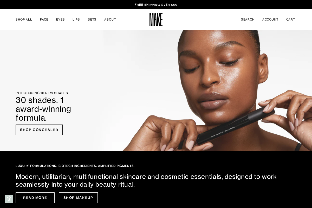 makebeauty.com homepage screenshot
