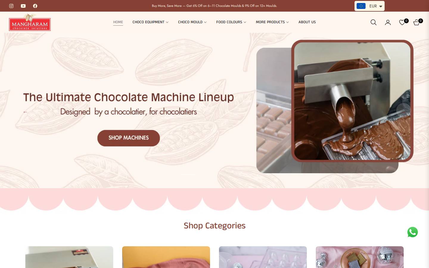 makechocolates.com homepage screenshot