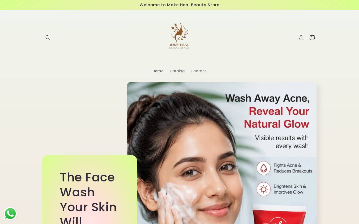 makeheal.store homepage screenshot