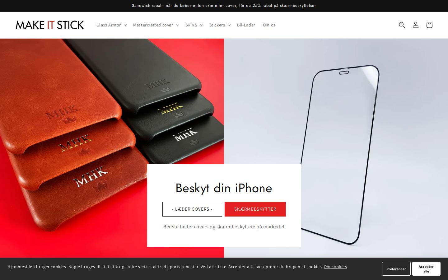 make it stick homepage screenshot