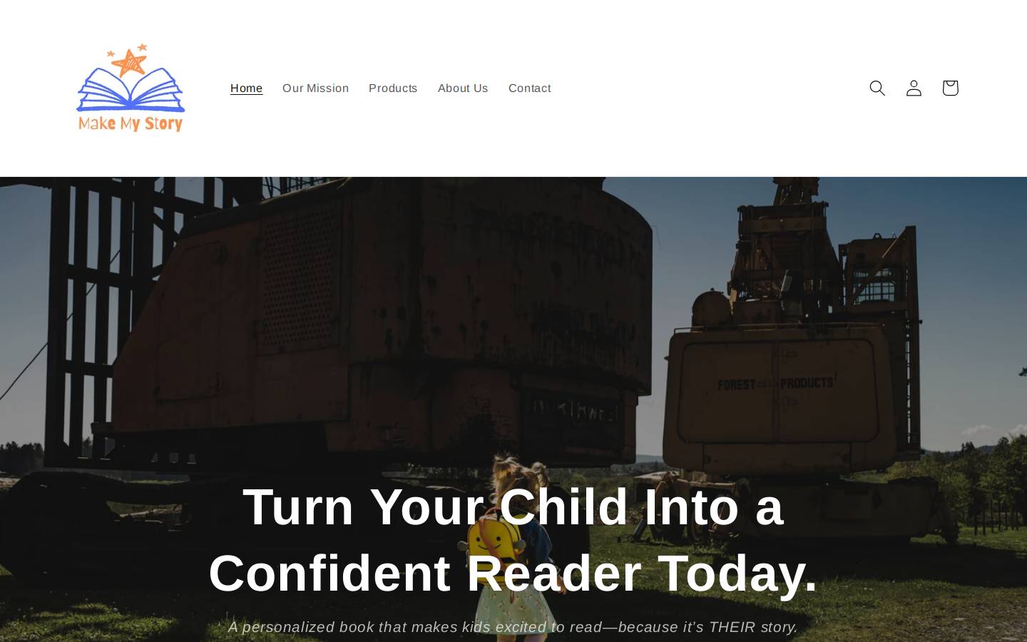 makemystory.com homepage screenshot
